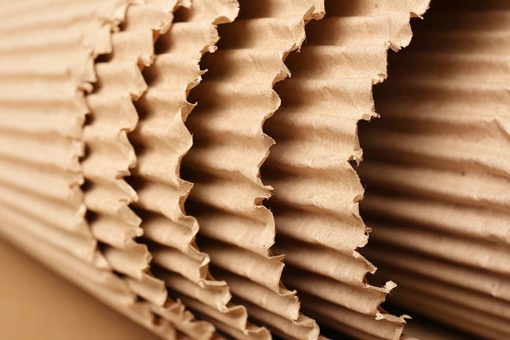 corrugated cardboard for glass bottle packaging