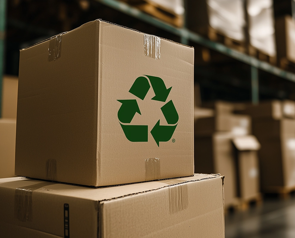 embalaje eco friendly para envío de botellas de vidrio