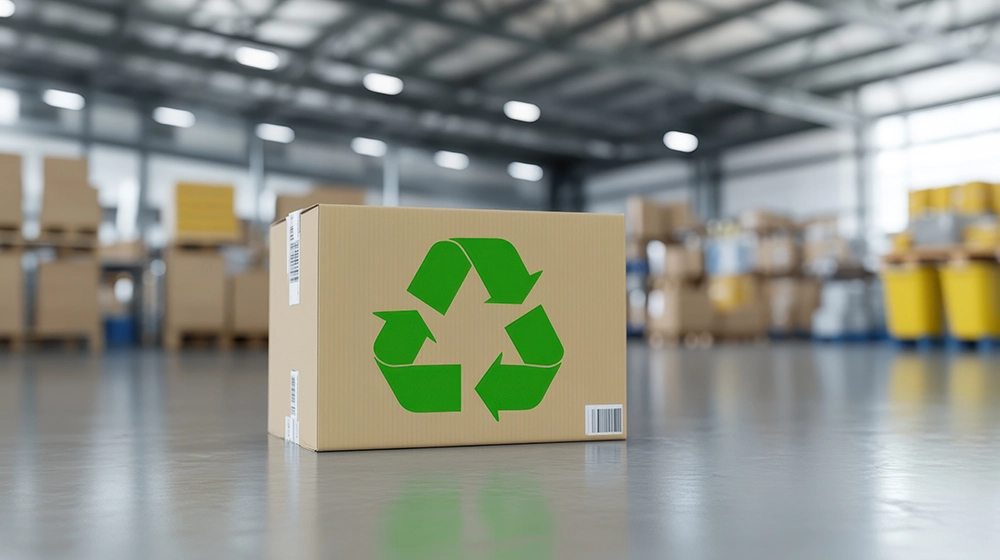 embalaje ecológico para envío de botellas de vidrio