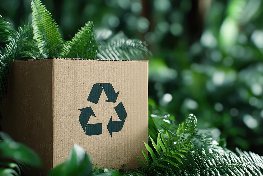 packaging écologique pour expédition de bouteilles en verre